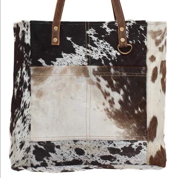 Myra hairon pocket tote bag (S-0722) - Picture 5 of 6